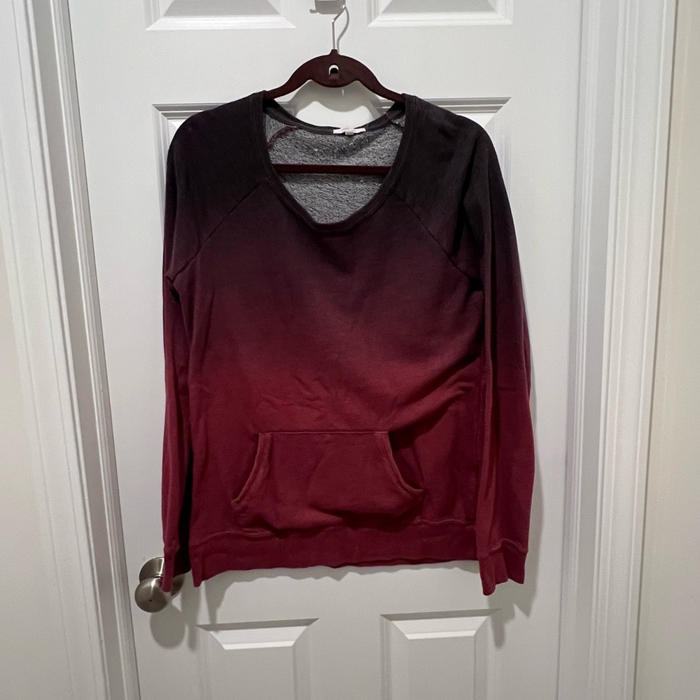 Maurices Dark Red and Black Sweater